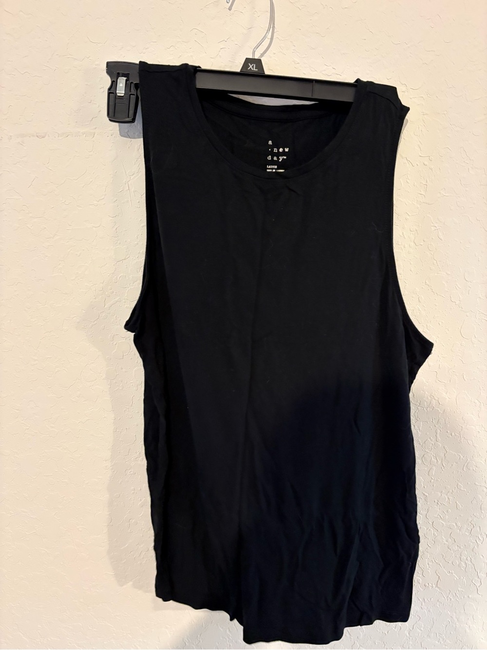 a new day Black Women Sleeveless Tank Top - Classic Crew Neck
